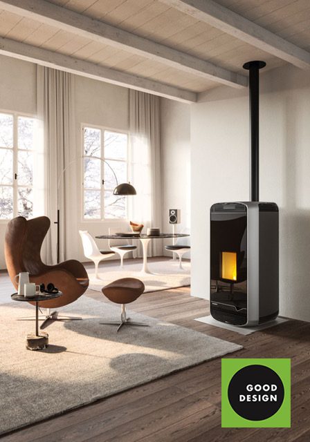 estufa pellet palazzetti gana Green Good design award 2021
