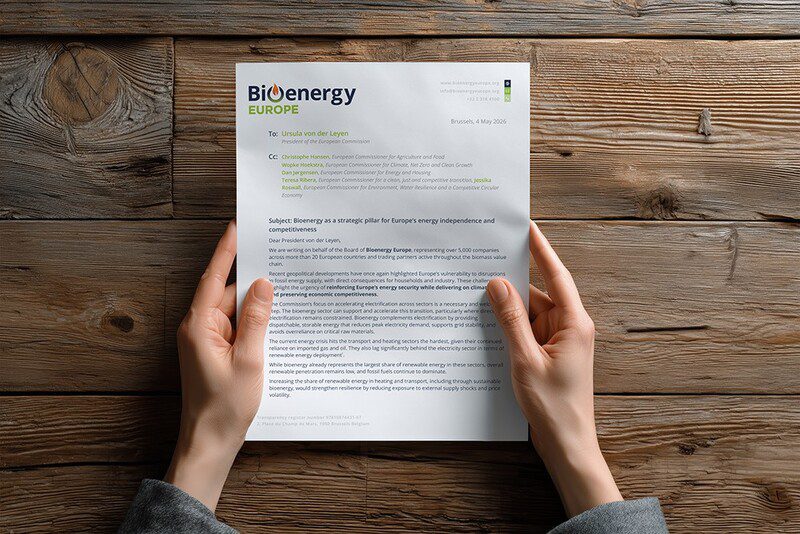 Carta de Bioenergy Europe a Von der Leyen MAY26