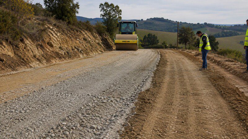 cenizas de combustion de biomasa para construir caminos